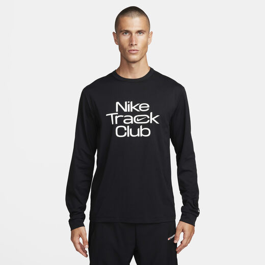 Shorts & Tees-Nike, Nike Track Club, Men's Dri-FIT Hyverse Long-Sleeve Running Top