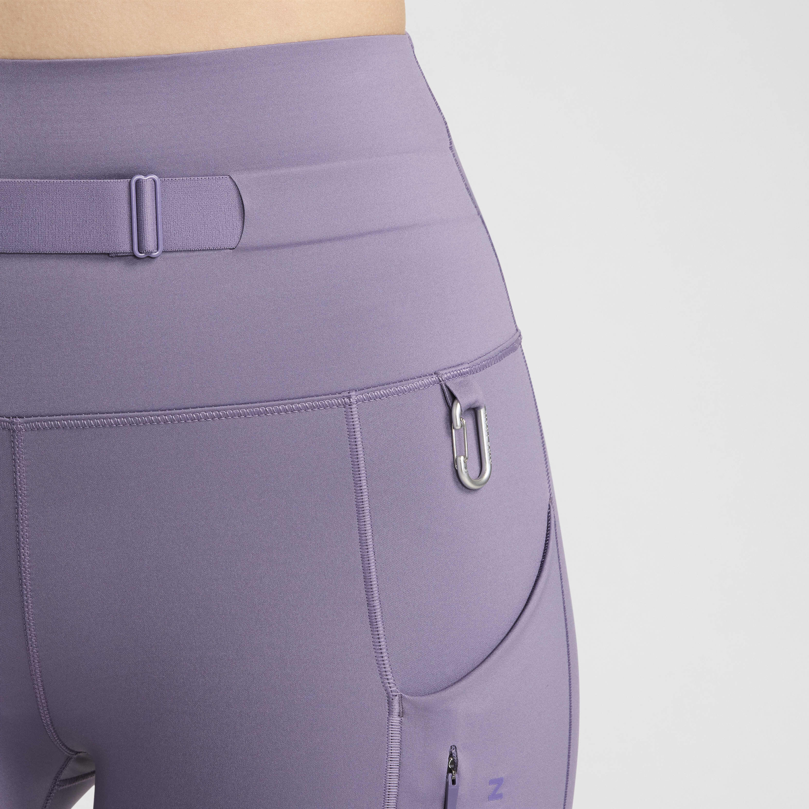 ★★Nike★★ Dry Fit High Waist 78 Trail Tights Light Violet Leggings Nike Trail Go 7/8 - Top4Running.com