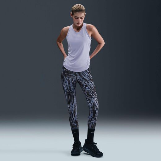 Running Trousers & Leggings-Nike, Nike Swift, Women's High-Waisted 7/8 Printed Running Leggings