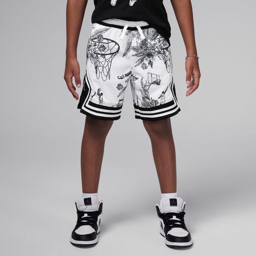 Shorts-JRDN, Jordan Dri-FIT, Little Kids' MJ Printed Sport Diamond Shorts