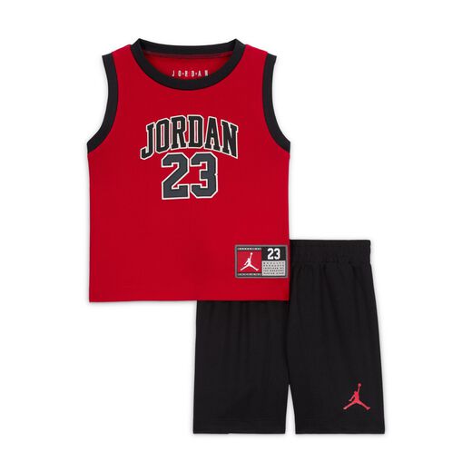 Jordan Team Red-JRDN, Jordan 23 Jersey, Baby (12-24M) 2-Piece Jersey Set