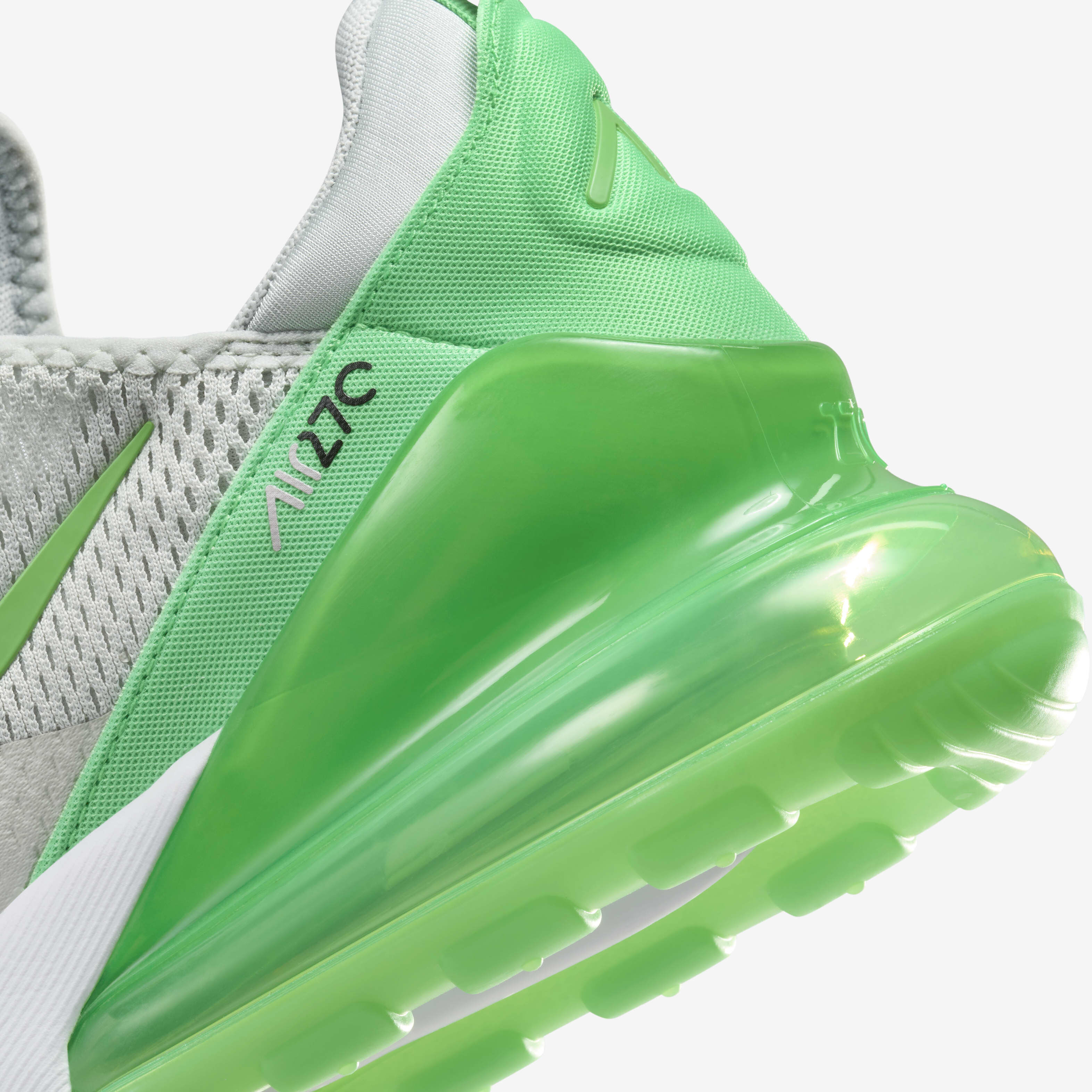 Buy Nike Air Max 270 Men s Shoes Light Silver Black White Green Shock Nike UAE Official