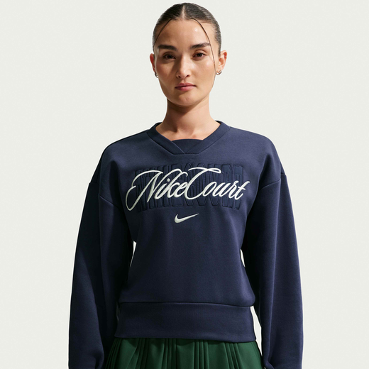Tennis Hoodies & Sweatshirts-Nike, NikeCourt Collection, Women's Crew-Neck Tennis Top