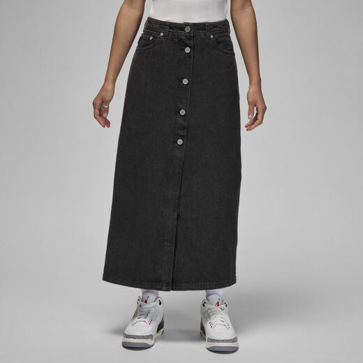 Skirts & Dresses-Jordan, Air Jordan, Women's Denim Skirt