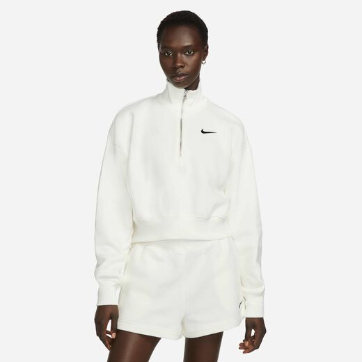 Women's Hoodies & Sweatshirts-Nike, Nike Sportswear Phoenix Fleece, Women's 1/4-Zip Cropped Sweatshirt Women's Hoodies & Sweatshirts-Nike, Nike Sportswear Phoenix Fleece, Women's 1/4-Zip Cropped Sweatshirt