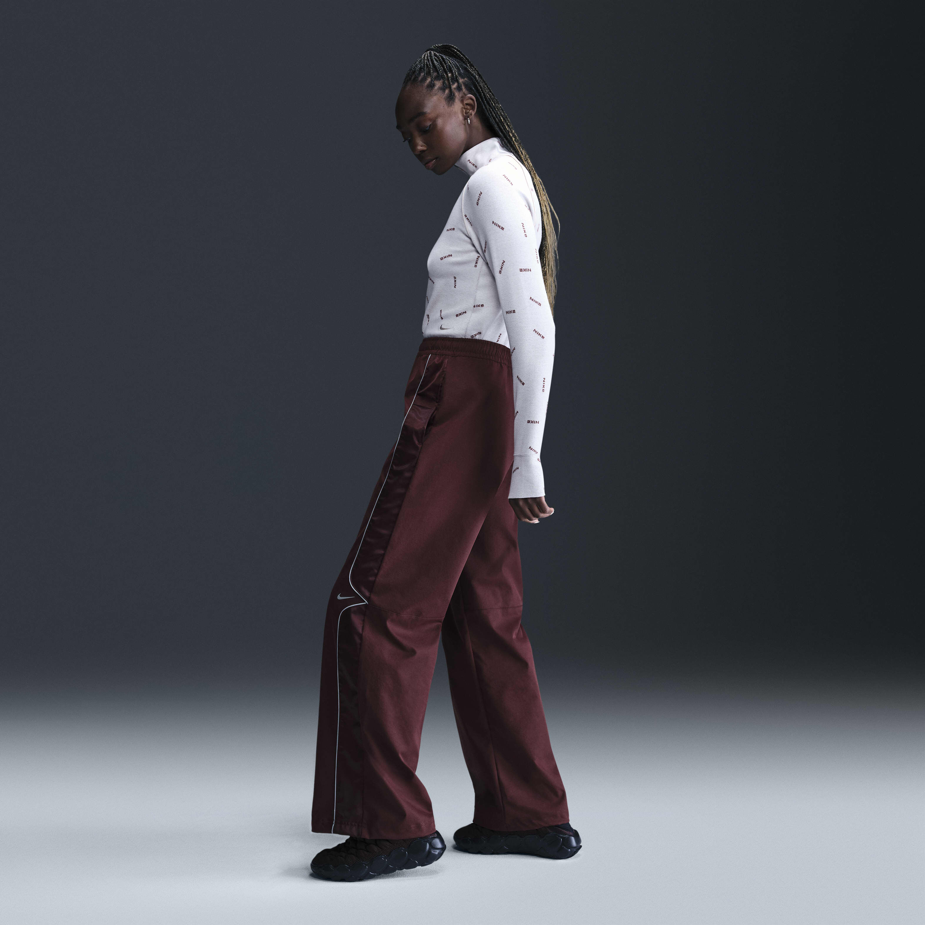 ★Nike★ Sportswear Woven Pants W Burgundy Crush HQ3751652 H Women's woven pants Nike - Jogging - Women's - Lifestyle