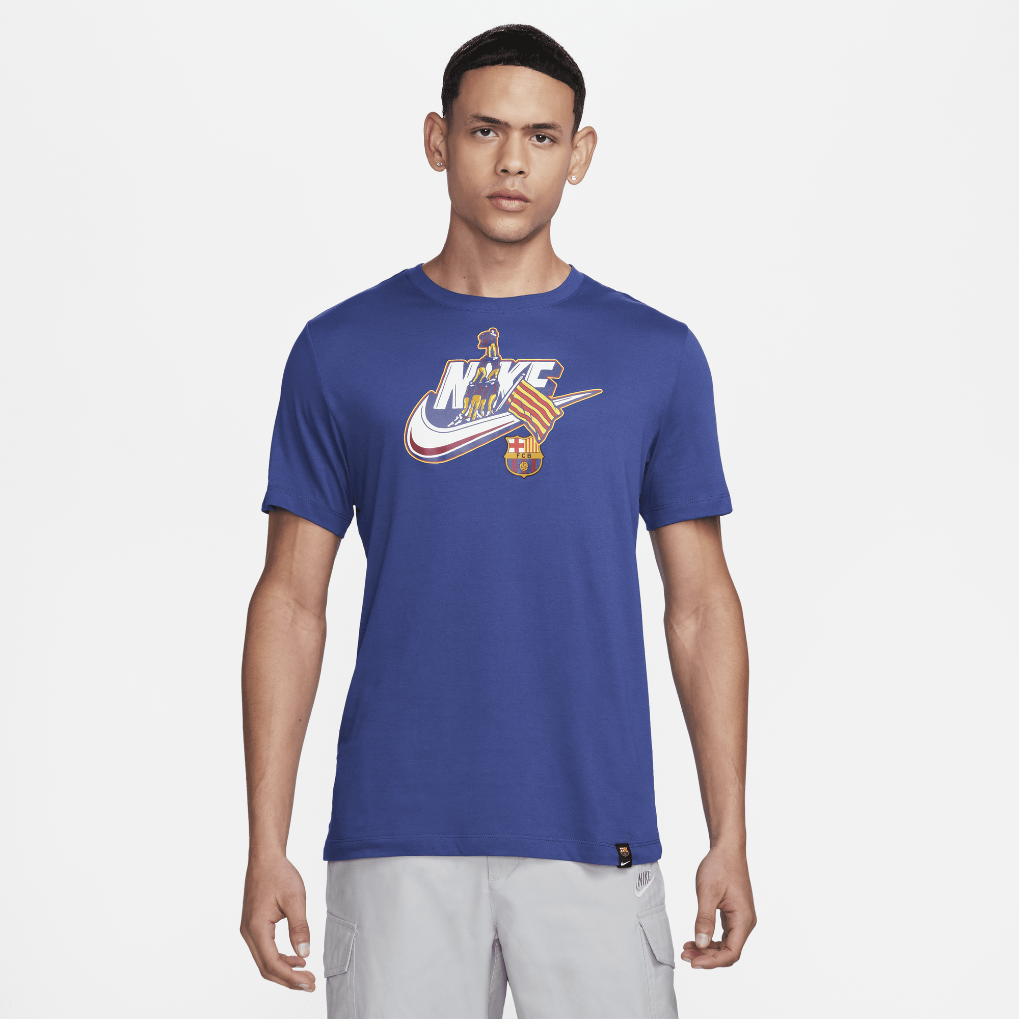Shop F.C. Barcelona Men s Nike T Shirt Nike UAE