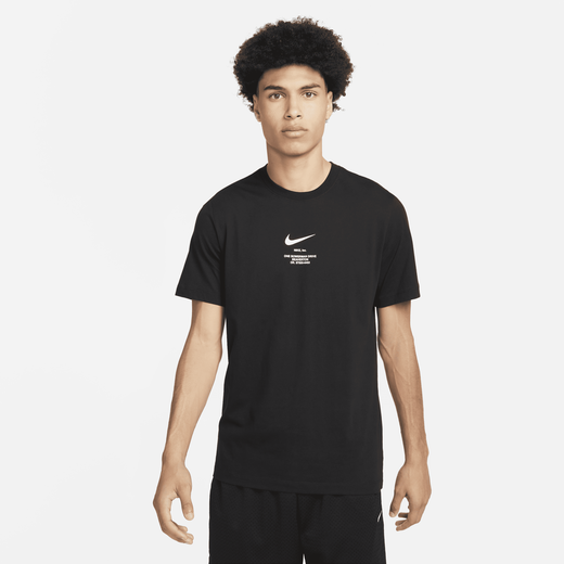 Black nike shirt sales men
