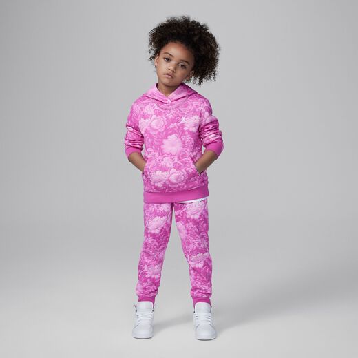 Tracksuits-JRDN, Jordan Brooklyn Essentials, Little Kids' 2-Piece Floral Printed Pullover Set