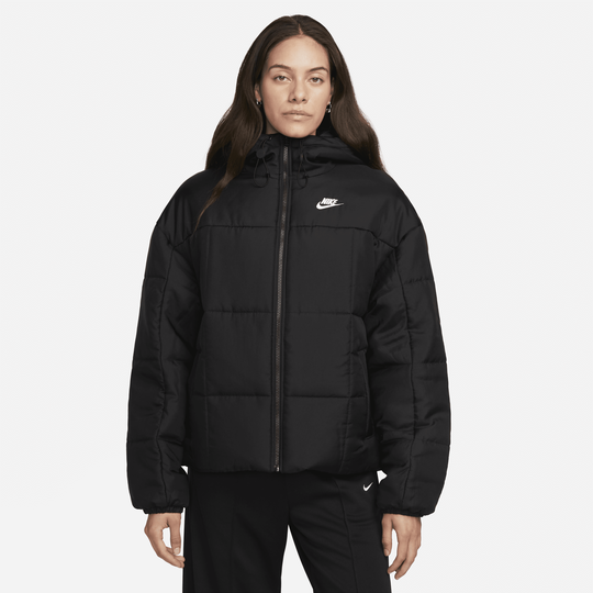 Nike black top puffer jacket women's