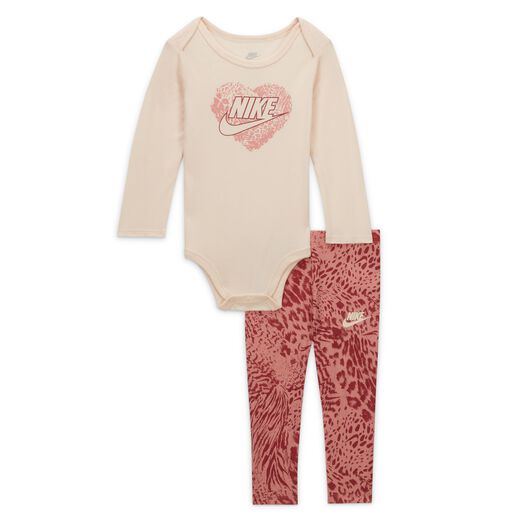 Tracksuits-Nike, Nike Animal Print Bodysuit and Leggings Set, Baby 2-Piece Set