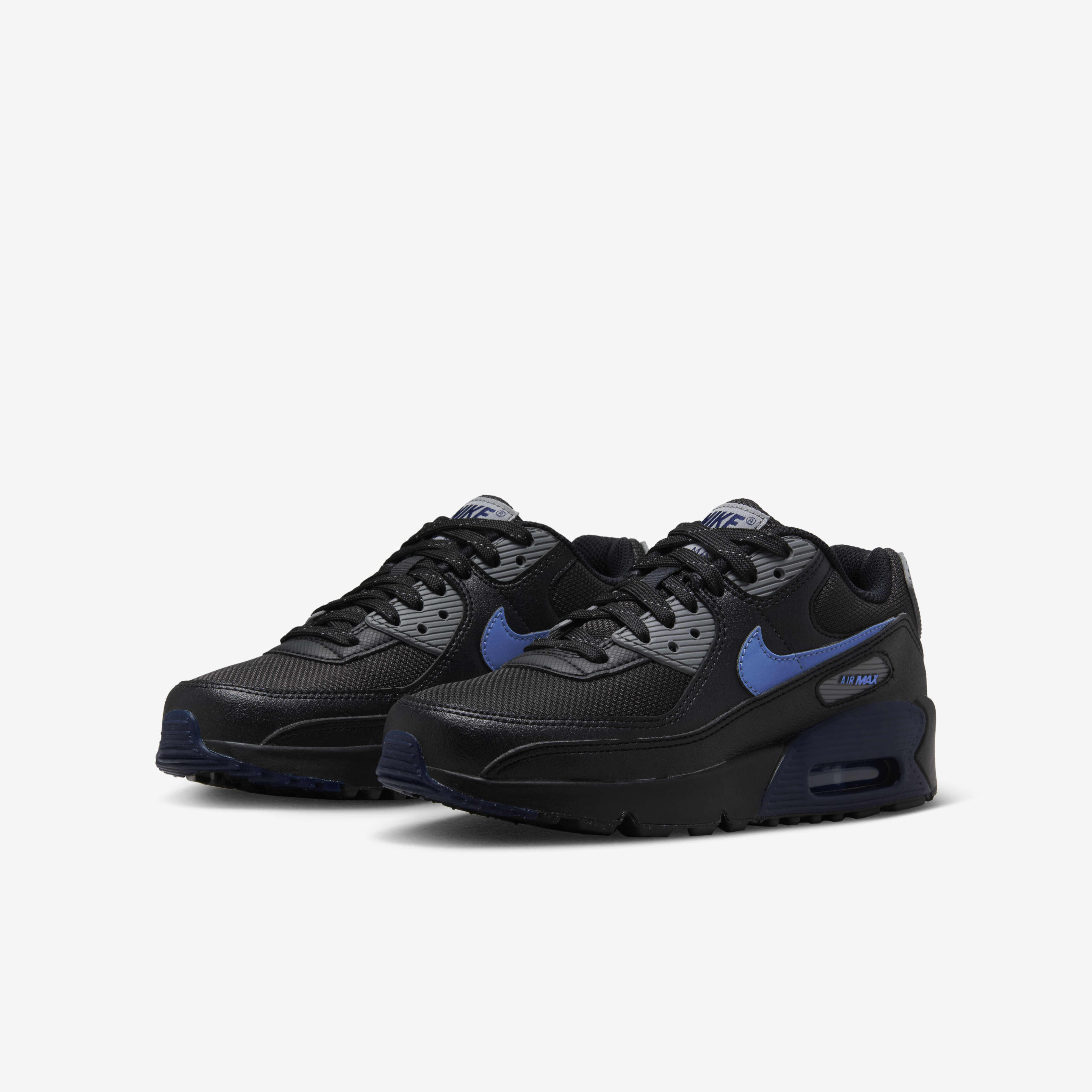 Navy blue and black air max 90 best sale