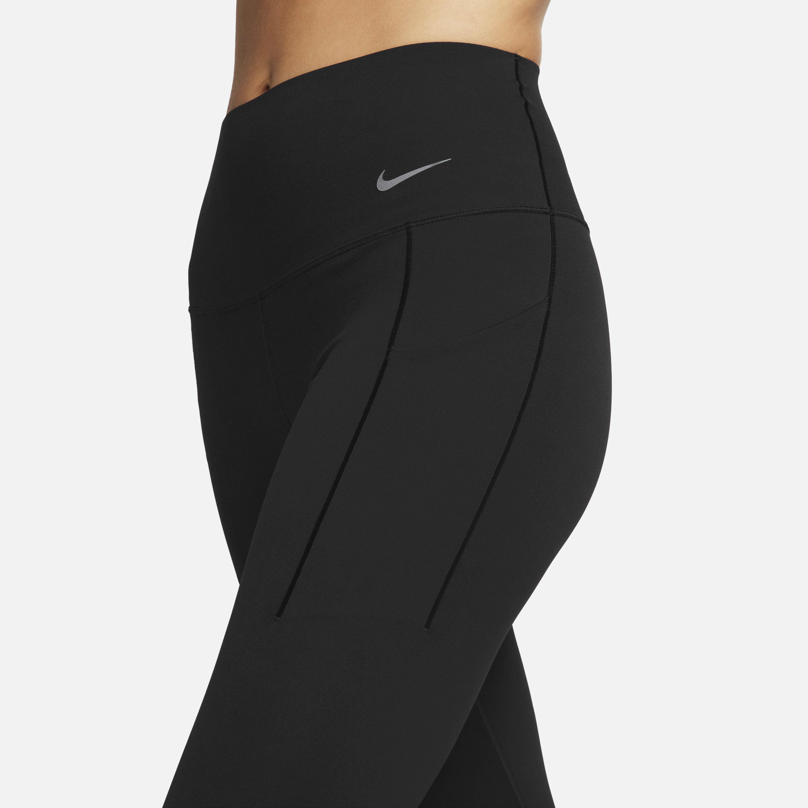 Buy Nike Universa Women s Medium Support High Waisted Full Length Leggings with Pockets Black Black Nike UAE Official