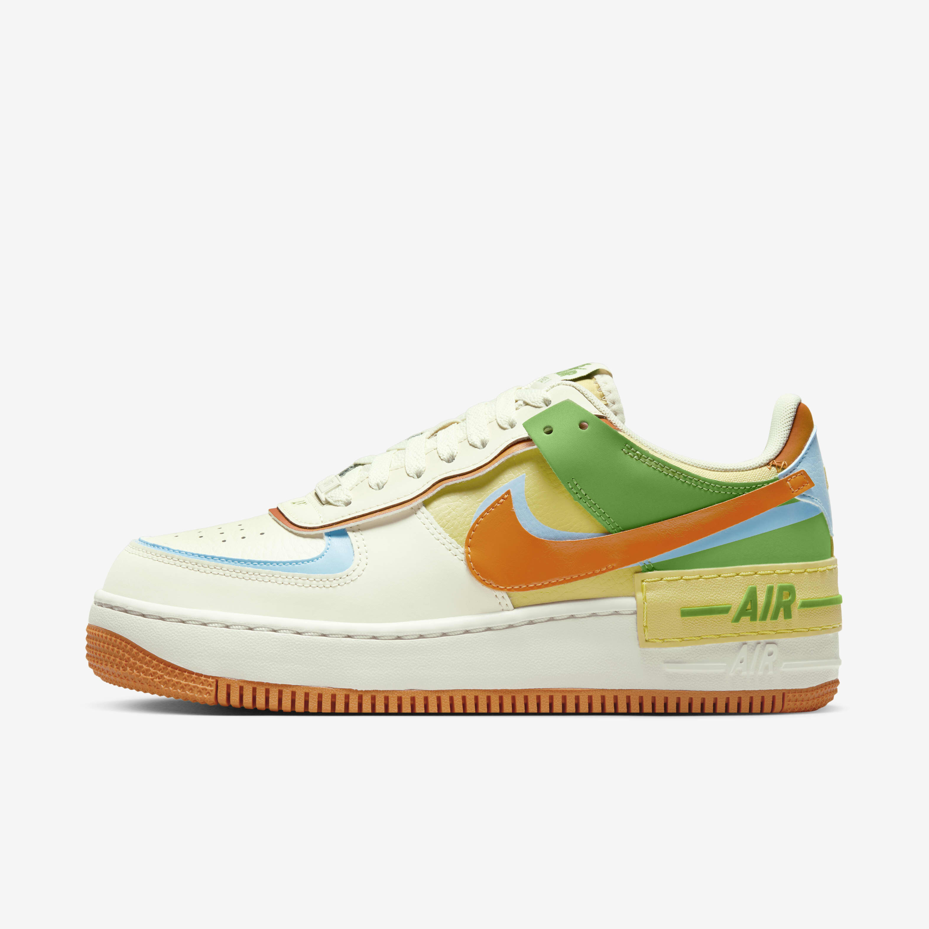 Buy Nike Air Force 1 Shadow Women s Shoes Coconut Milk Aquarius Blue Saturn Gold Monarch Nike UAE Official