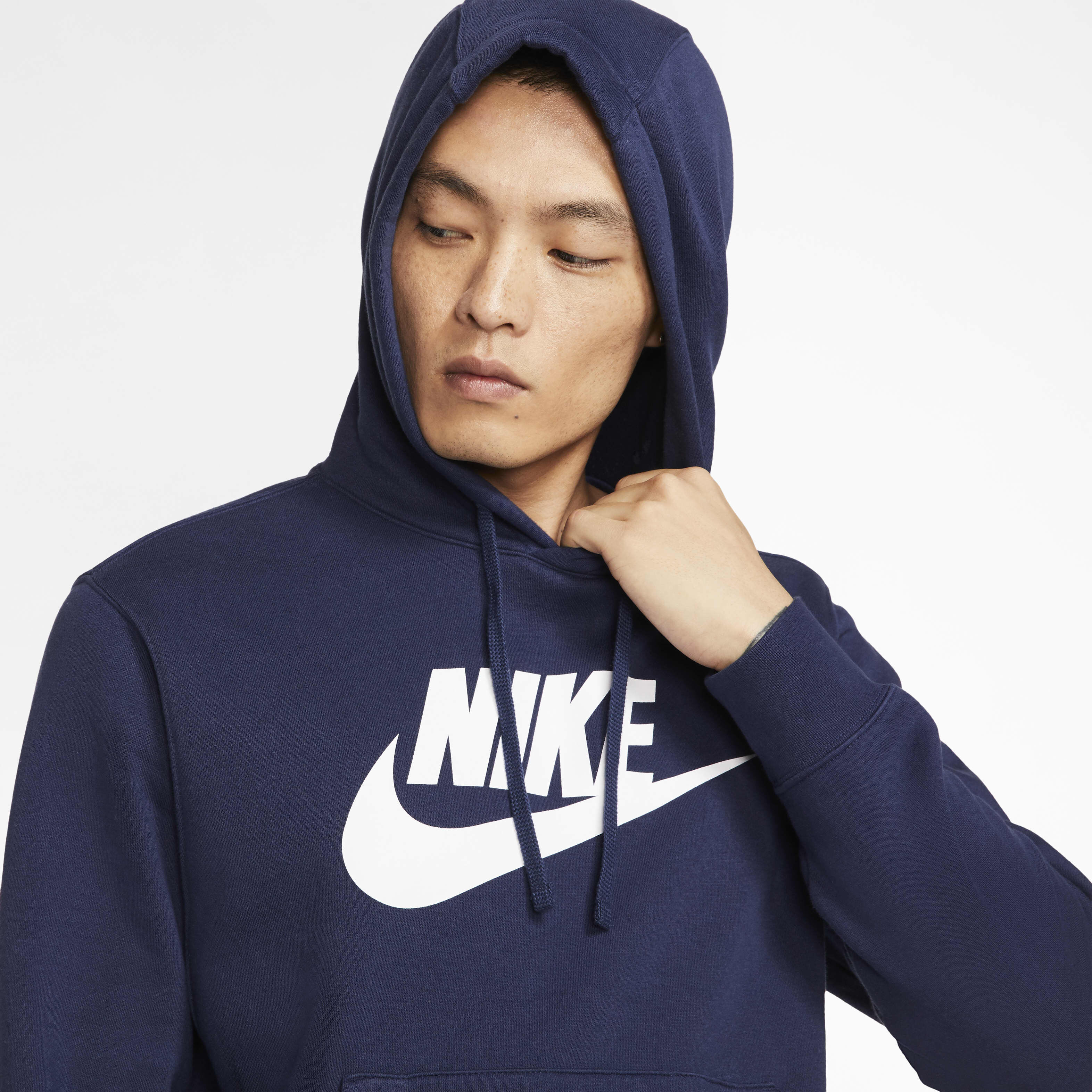 Navy nike pullover hoodie clearance