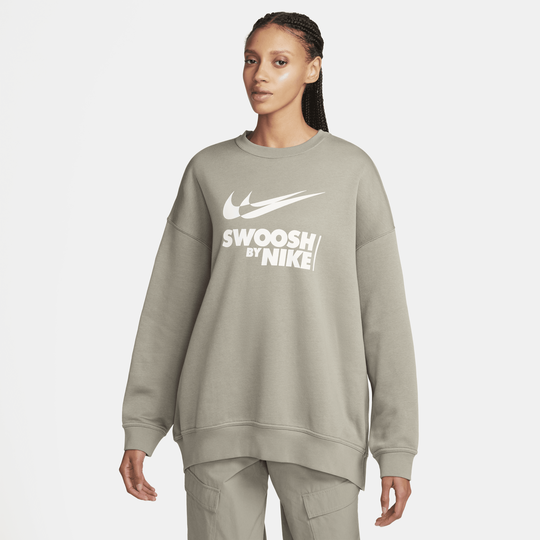 Grey nike crewneck sales womens