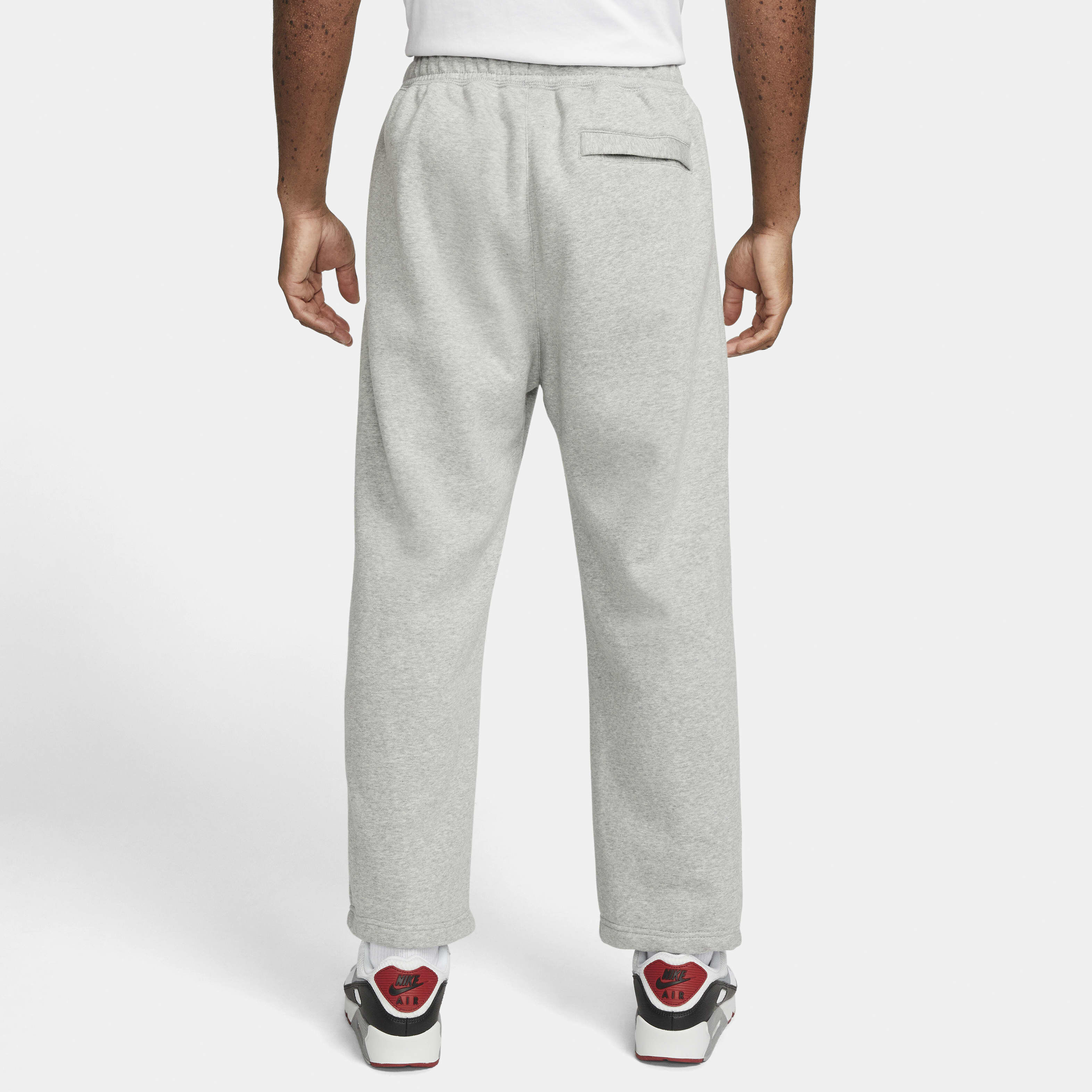 Buy Nike Club Fleece Men s Cropped Trousers Dark Grey Heather White Nike UAE Official