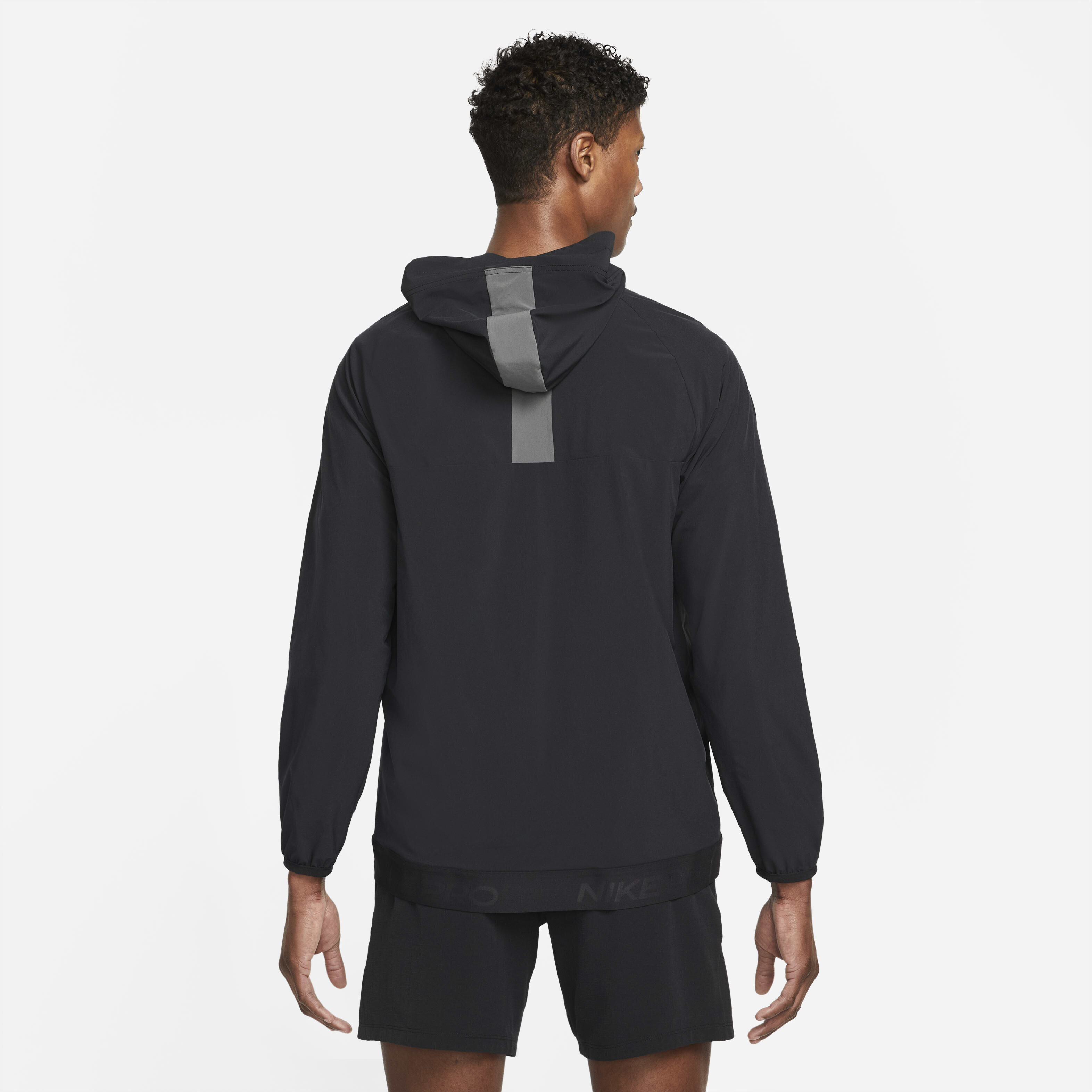 Buy Nike Pro Dri FIT Flex Vent Max Men s Full Zip Hooded Training Jacket Black Black White Nike UAE Official