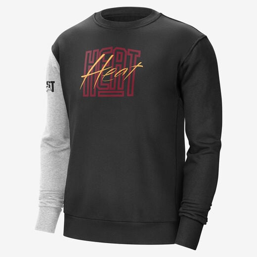 Hoodies & Sweatshirts-Nike, Miami Heat Courtside, Men's Nike NBA Fleece Sweatshirt