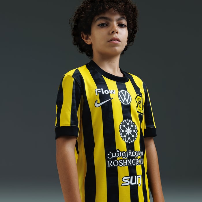 Al-Ittihad F.C. 2025/26 Stadium Home Jersey image number 1 Al-Ittihad F.C. 2025/26 Stadium Home Jersey image number 1