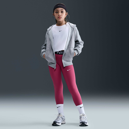 Kids Tights & Leggings-Nike, Nike Pro, Girls' Mid-Rise Leggings