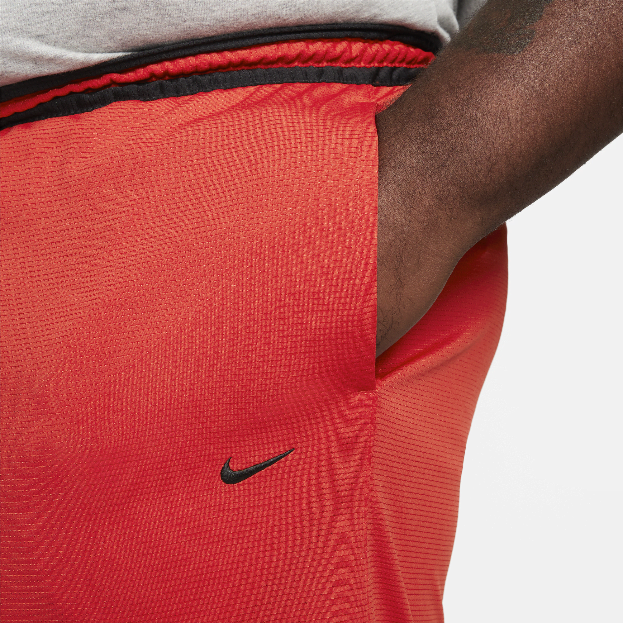 Red nike shorts top
