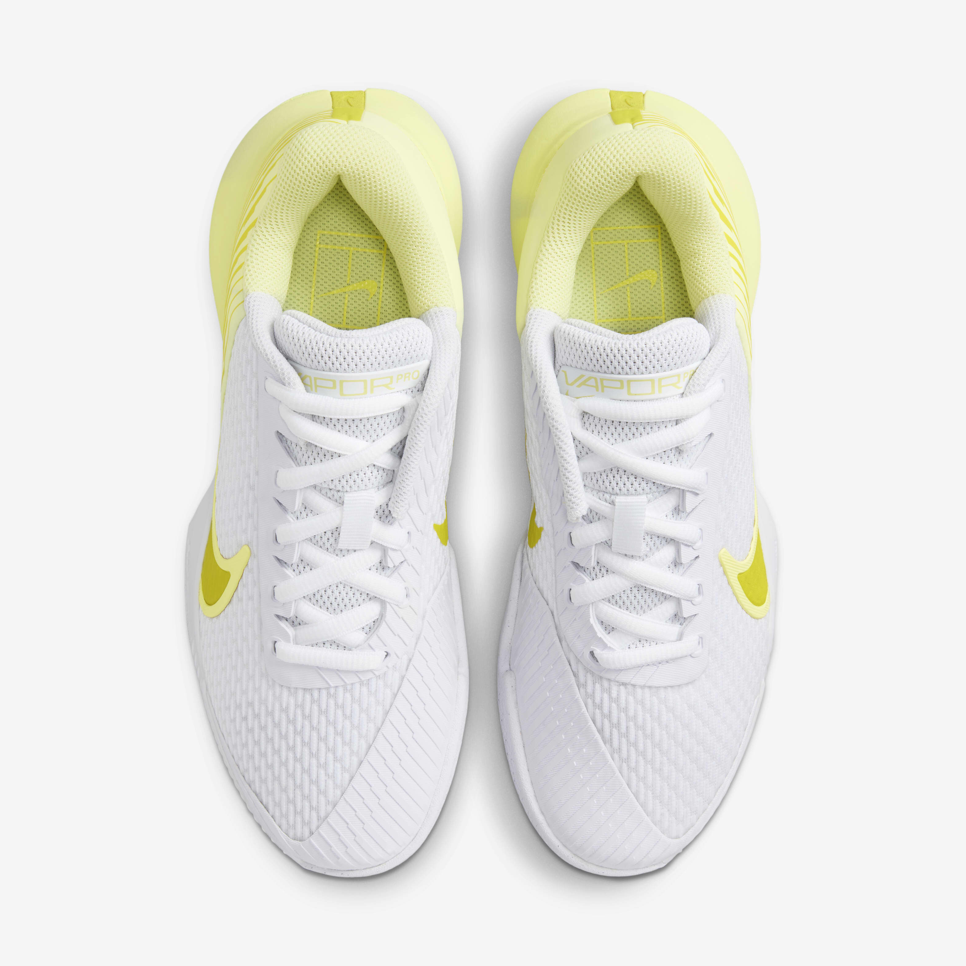Yellow and white tennis shoes on sale