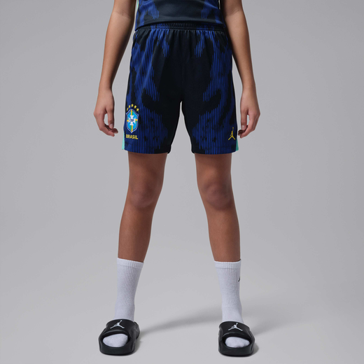 Brazil-JRDN, Brazil 2026 Stadium Away, Older Kids' Jordan Dri-FIT Football Replica Shorts