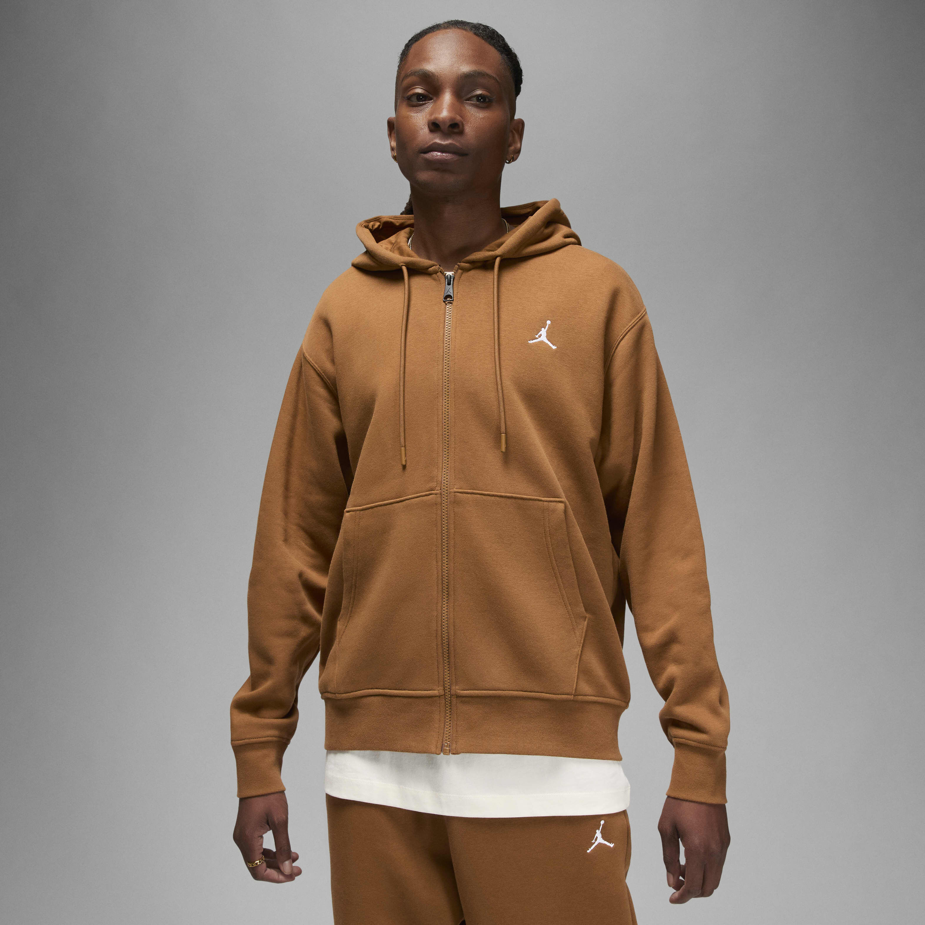 Buy Jordan Brooklyn Fleece Men s Full Zip Hoodie Nike UAE Official
