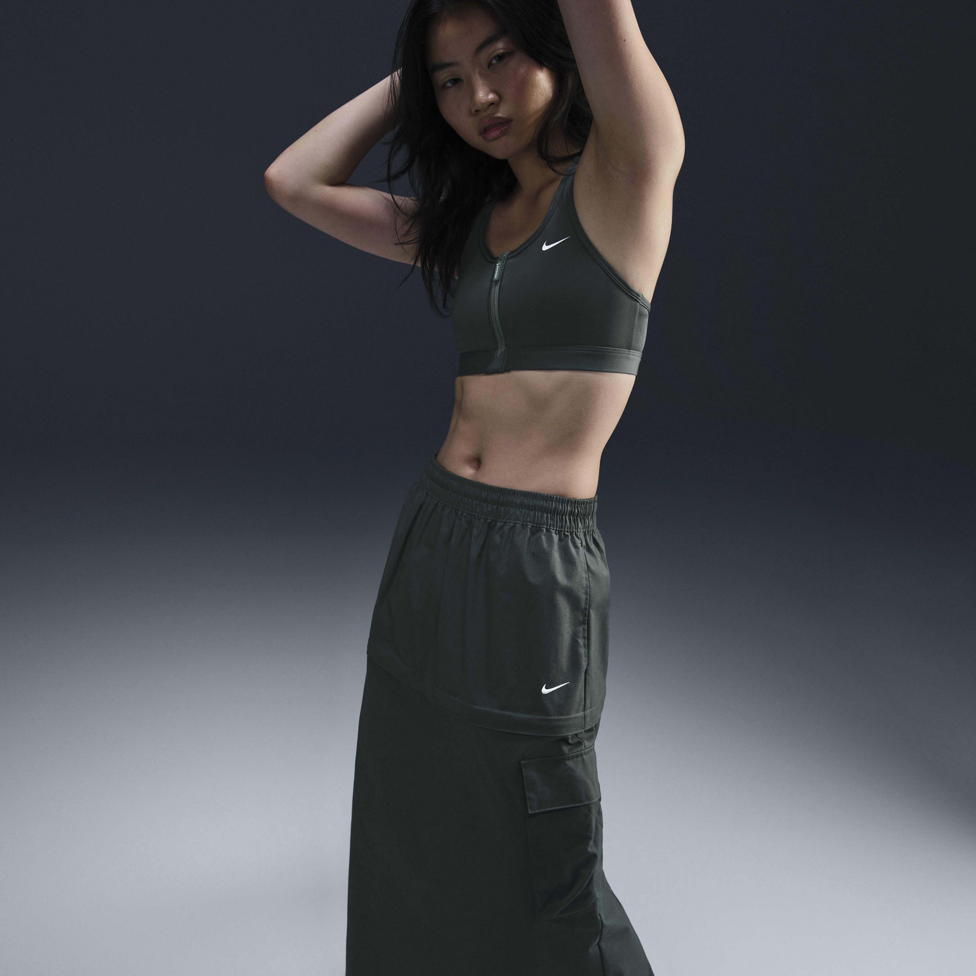 Buy Nike Sportswear Essential Women s Mid Rise Woven Cargo Midi Skirt Nike UAE Official