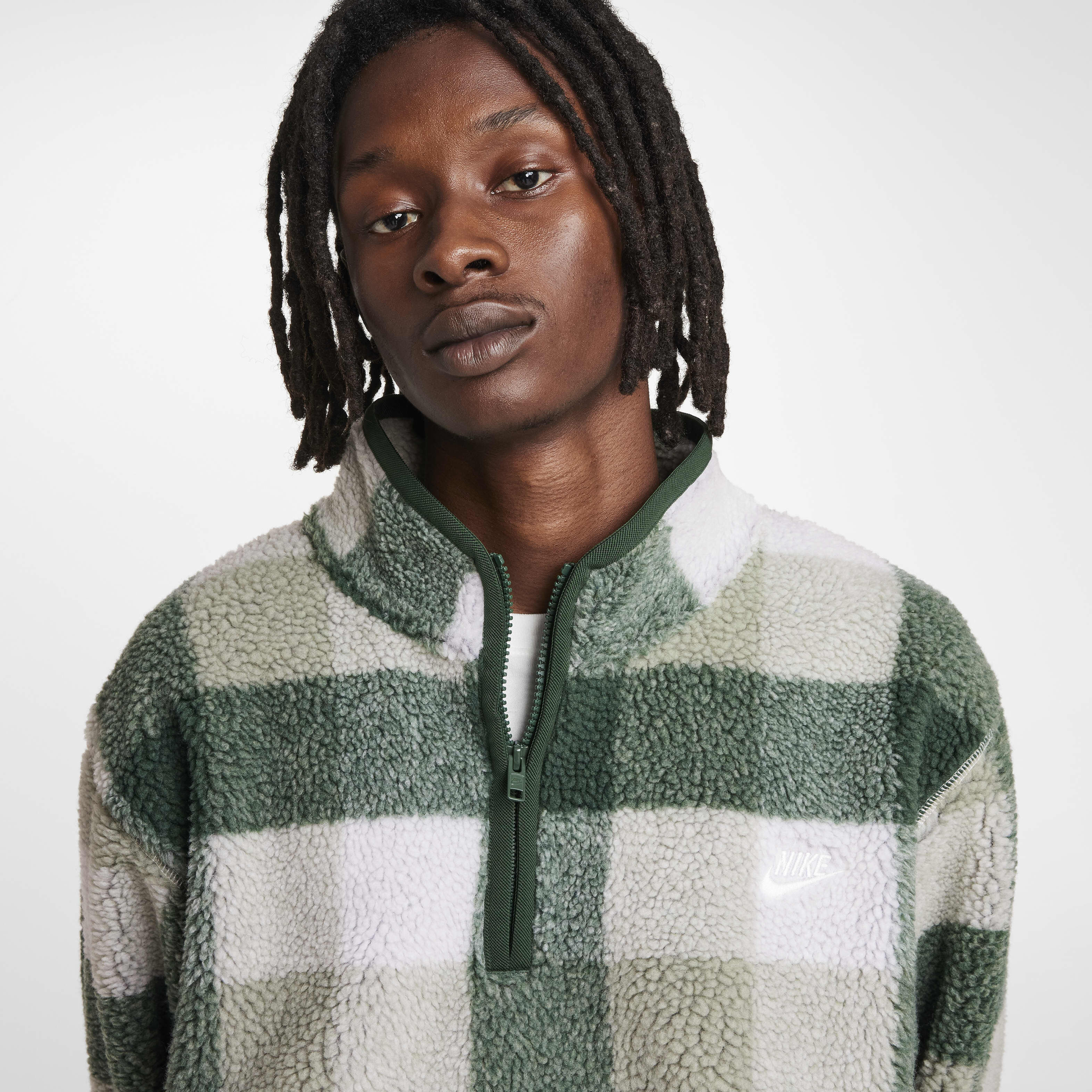 Buy Nike Club Men's Winterized Half-Zip - Fir/Sail/Jade Horizon | Nike UAE  Official