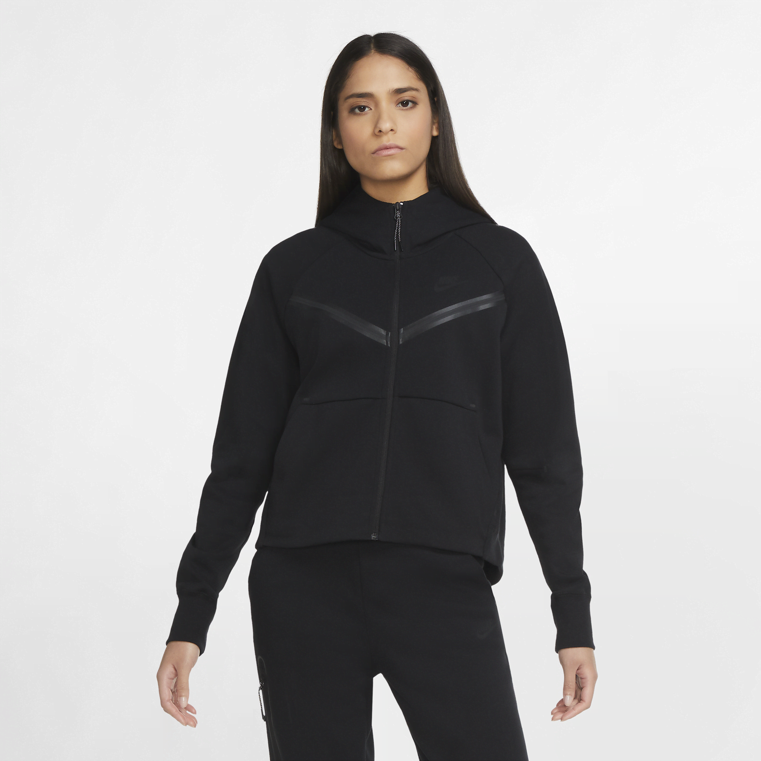 Black nike tech 2025 tracksuit womens
