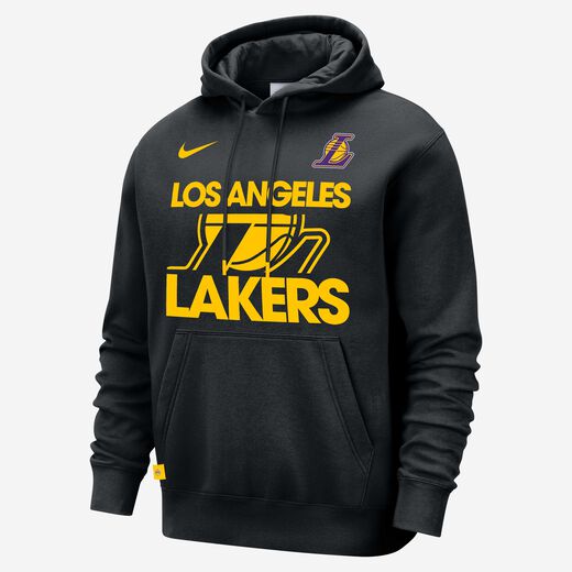 Basketball Hoodies & Sweatshirts-Nike, Los Angeles Lakers Club Courtside, Men's Nike NBA Pullover Hoodie