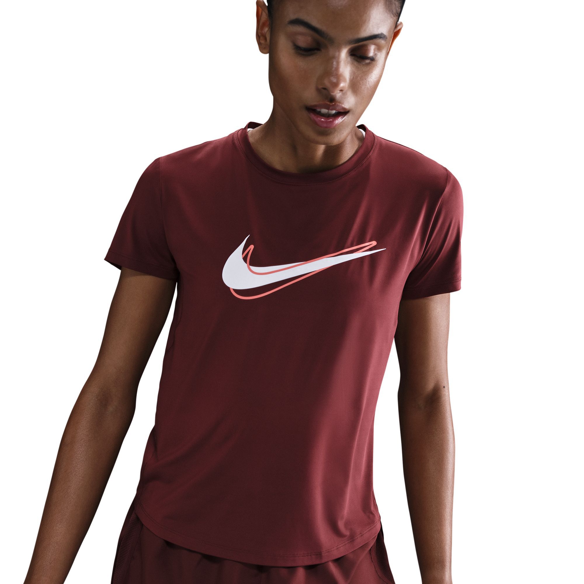 Buy Nike One Swoosh Women's Dri-FIT Short-Sleeve Running Top - Dark Team  Red | Nike UAE Official