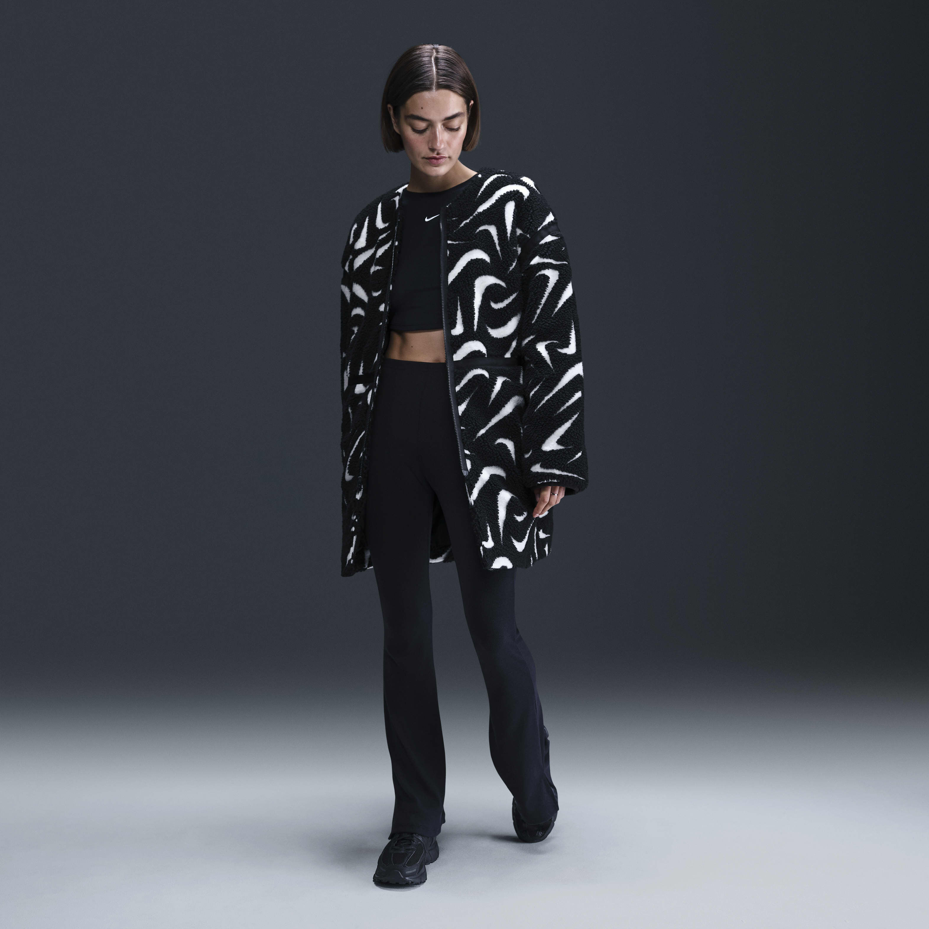 Buy Nike Sportswear Women's Loose High-Pile Jacket - Black