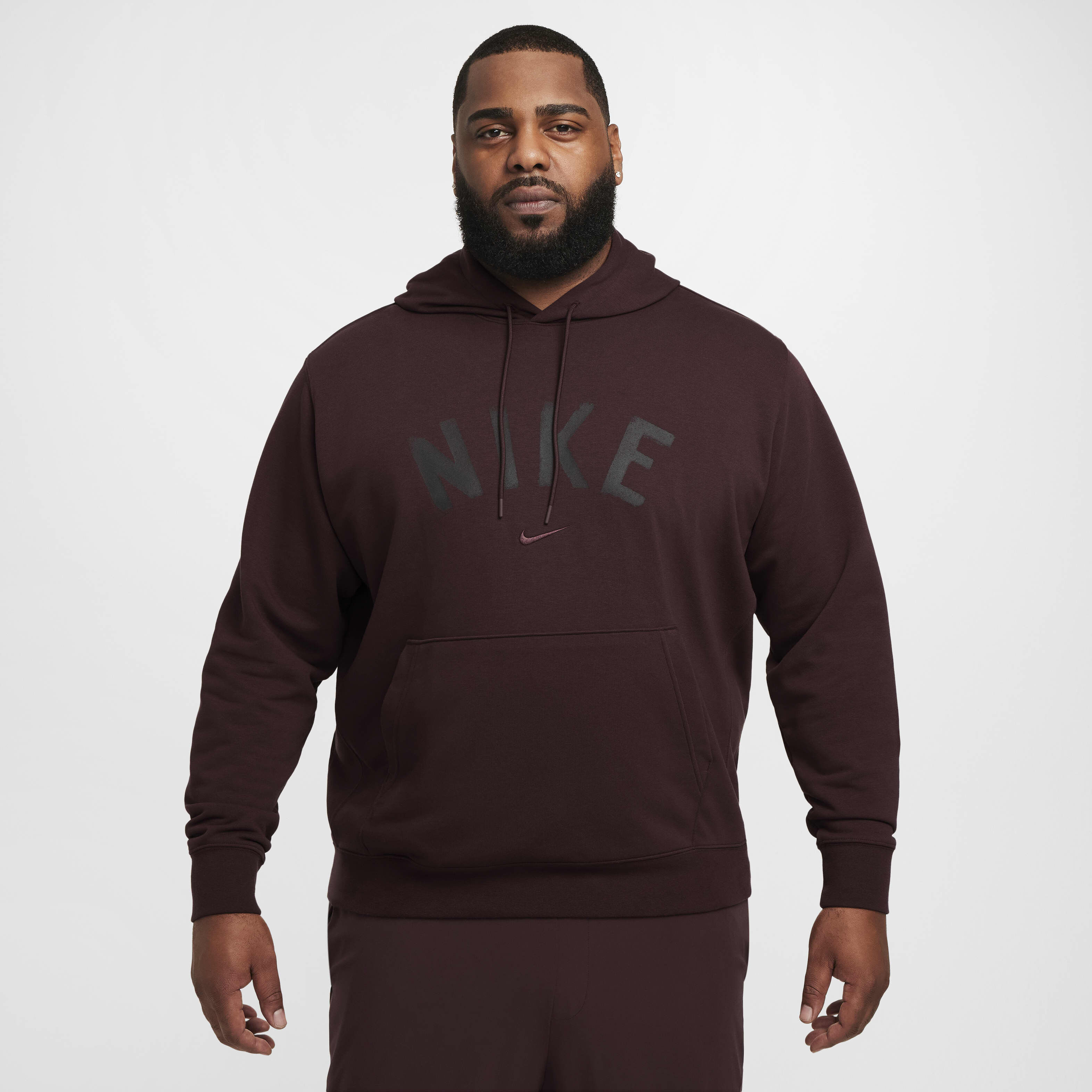 Buy Nike Swoosh Men s Dri FIT Fleece Pullover Fitness Hoodie Nike UAE Official