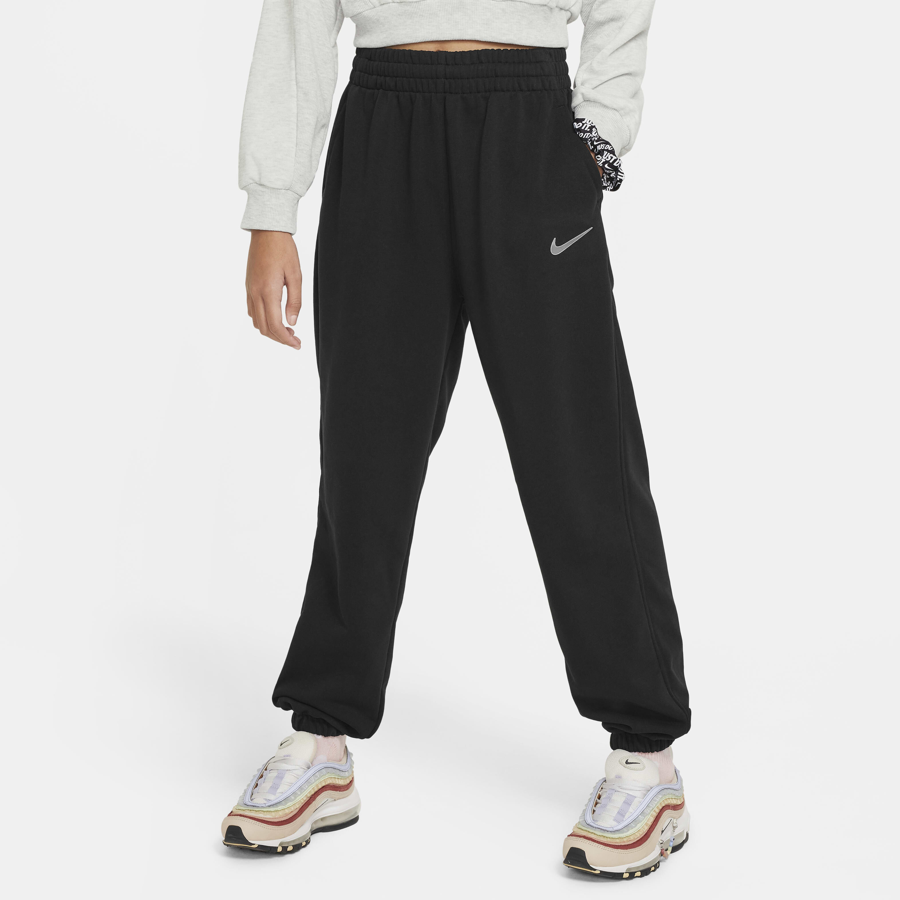 Nike girls grey sweatpants sale