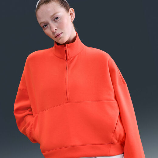 All Things Comfort-Nike, Nike 24.7 ImpossiblySoft, Women's Dri-FIT Oversized 1/2-Zip Top All Things Comfort-Nike, Nike 24.7 ImpossiblySoft, Women's Dri-FIT Oversized 1/2-Zip Top