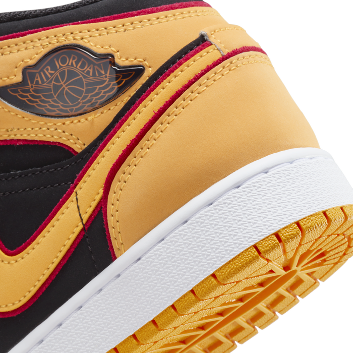 Air jordan 1 mid sale black yellow red