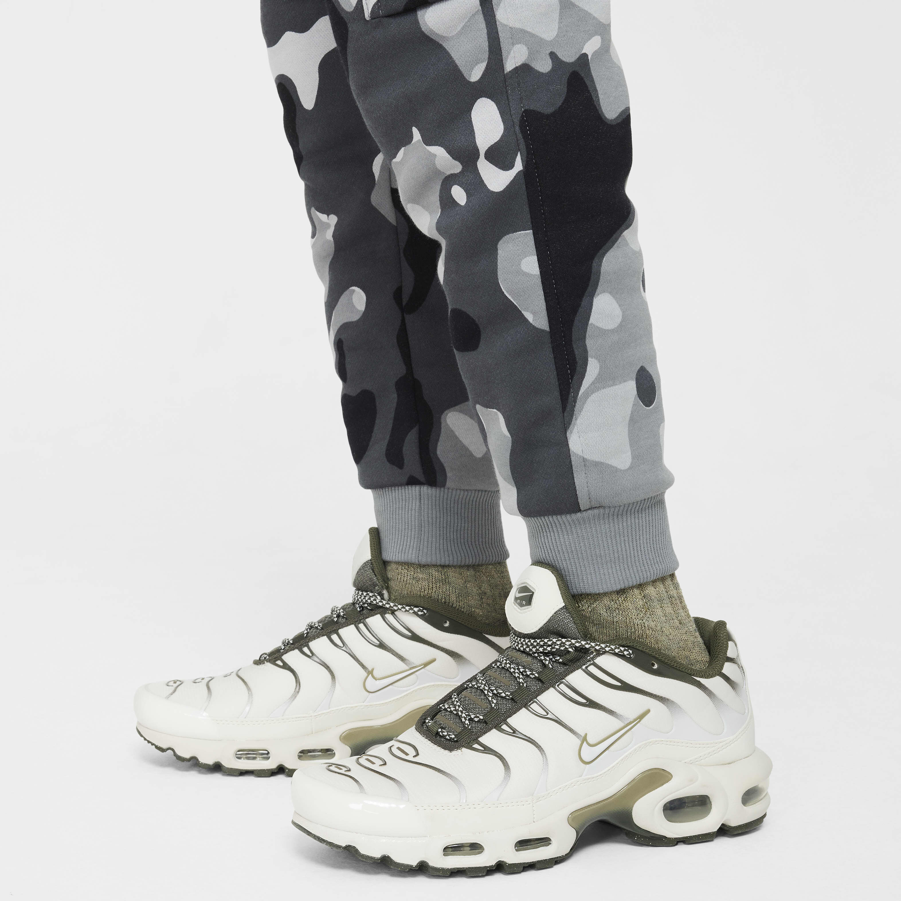 Buy Nike Sportswear Club Fleece Older Kids Camo Cargo Trousers Nike UAE Official