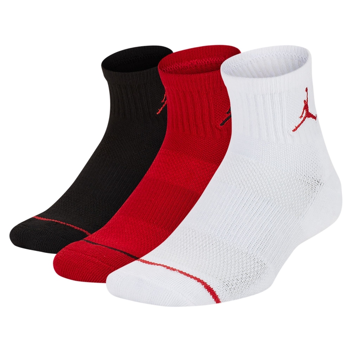 Jordan Jumpman Quarter-Length Socks (3 Pairs) image number 0 Jordan Jumpman Quarter-Length Socks (3 Pairs) image number 0