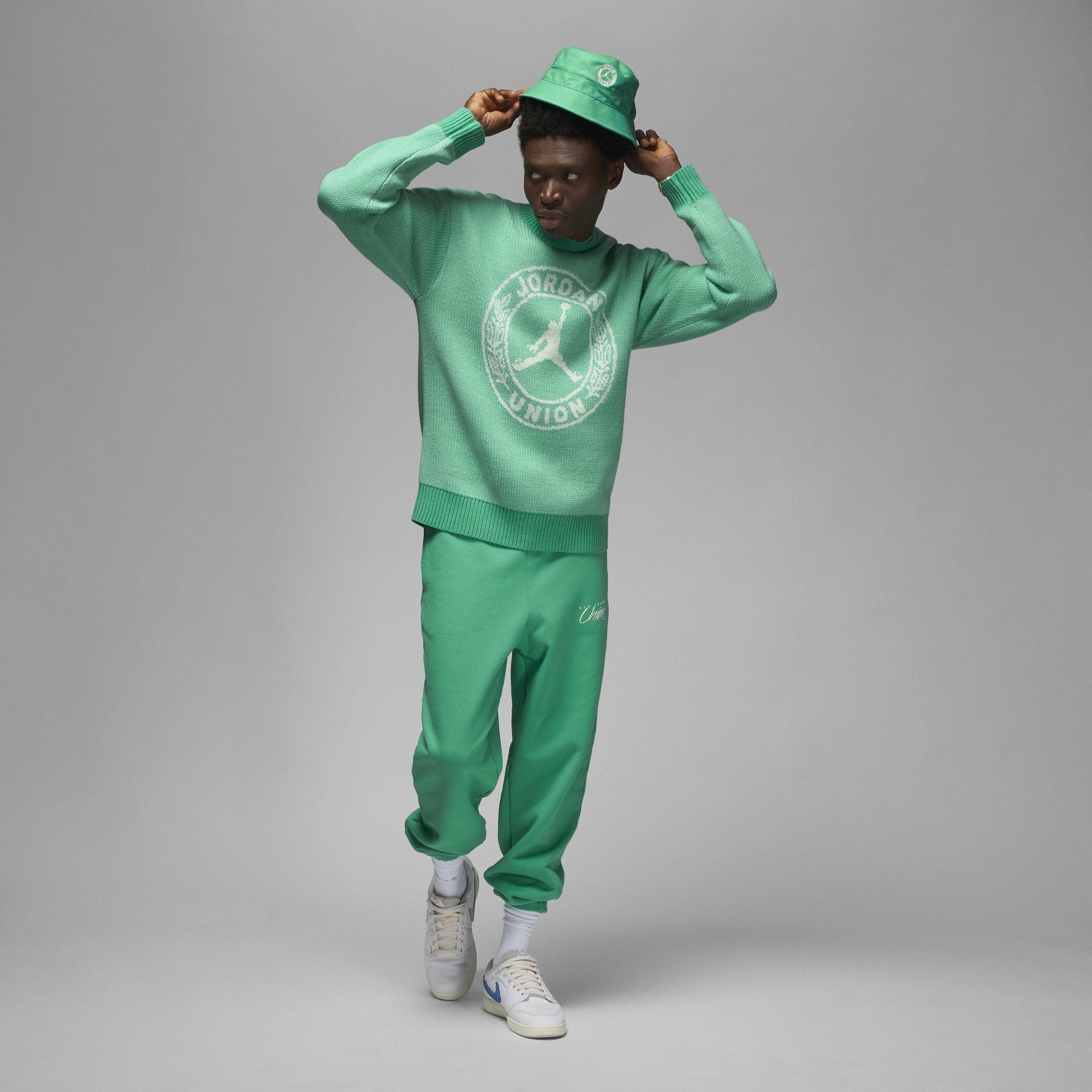 Buy Jordan x Union Men's Jumper - Kinetic Green/White | Nike
