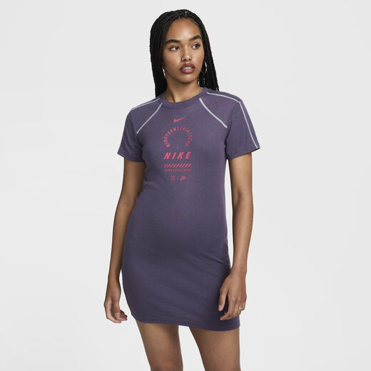 Skirts & Dresses-Nike, Nike Sportswear, Women's Short-Sleeve Dress Skirts & Dresses-Nike, Nike Sportswear, Women's Short-Sleeve Dress