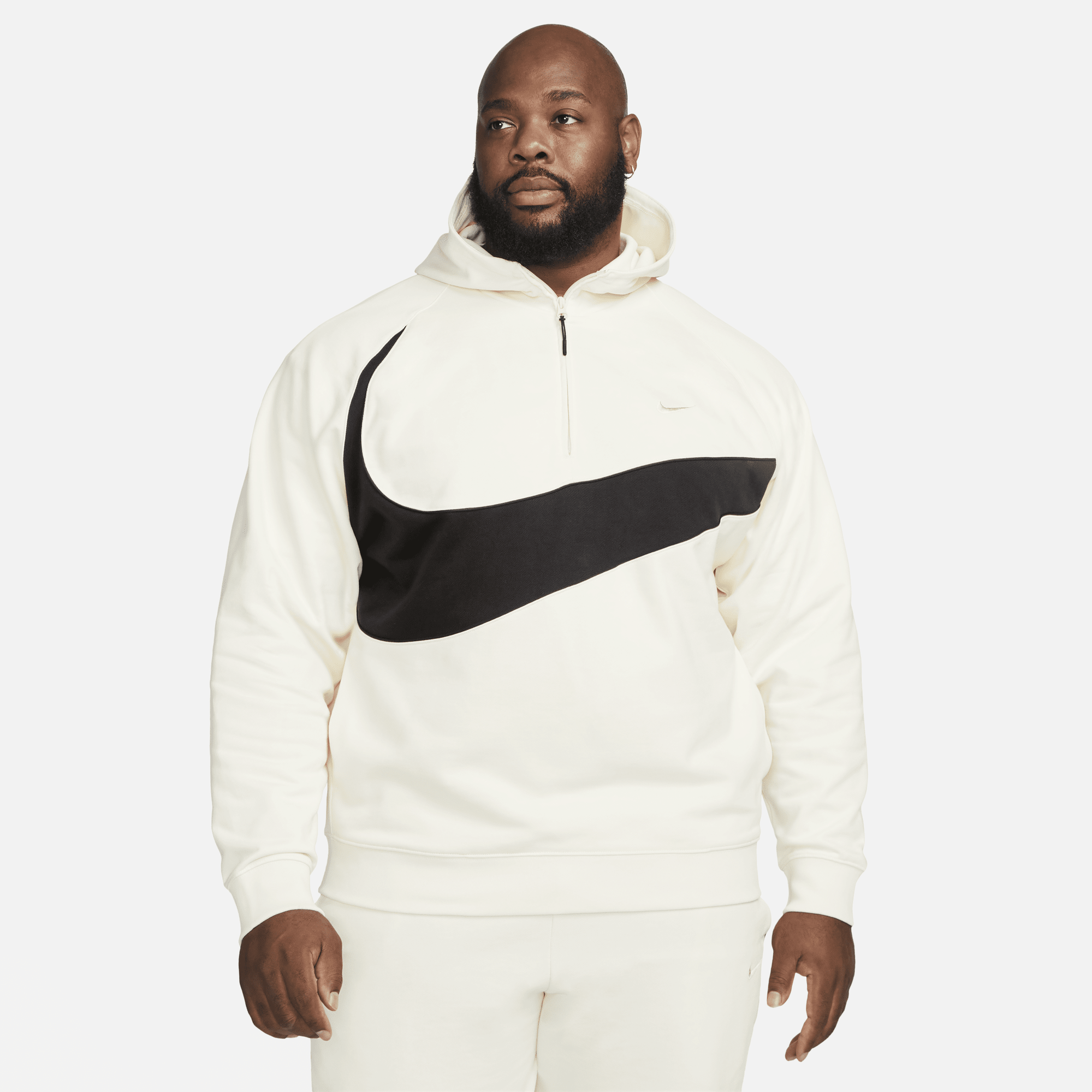 Nike mens white sales hoodie