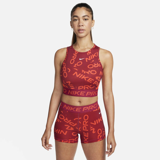 T-Shirts & Tops-Nike, Nike Pro Dri-FIT, Women's Crop Printed Tank Top