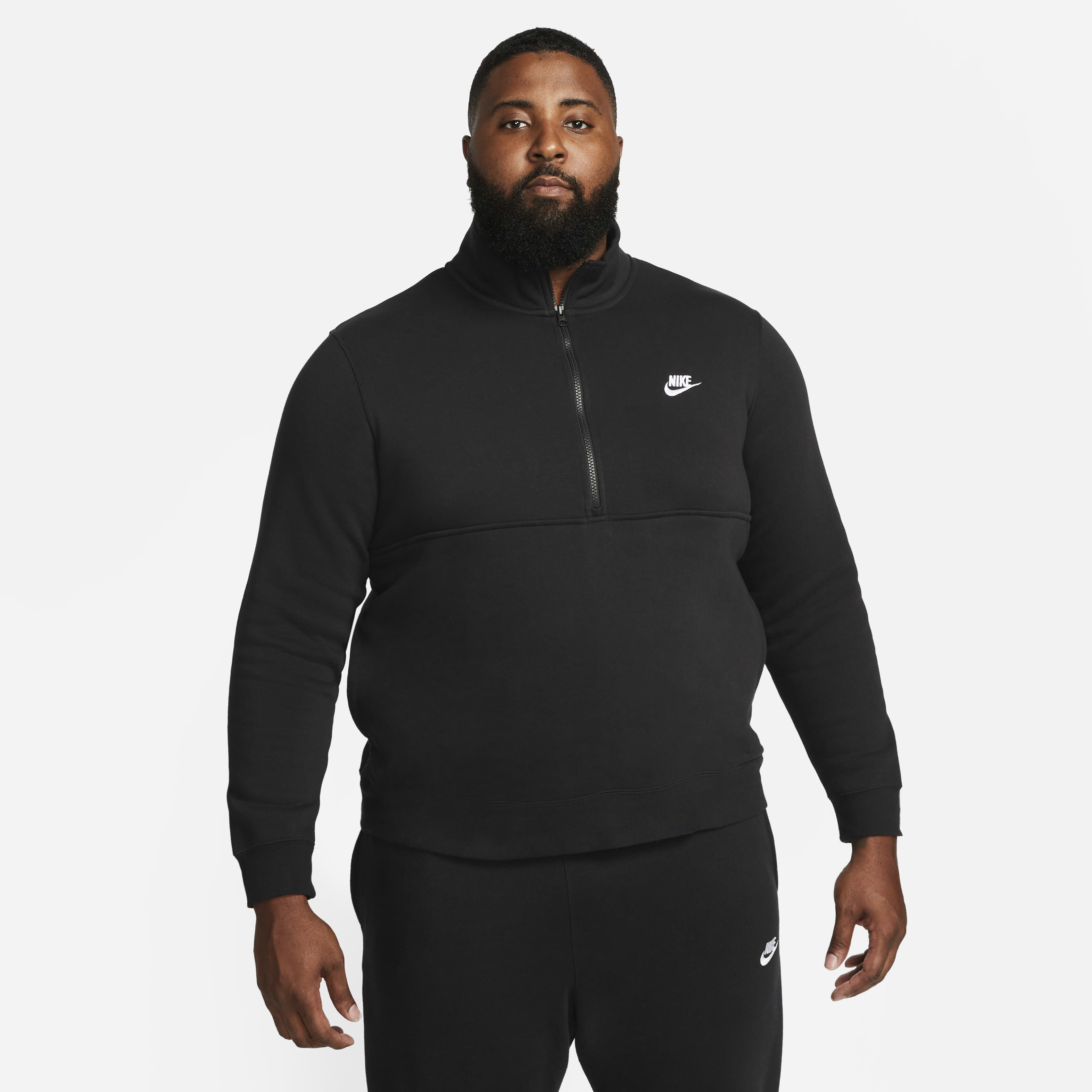 Nike zip neck sweatshirt new arrivals