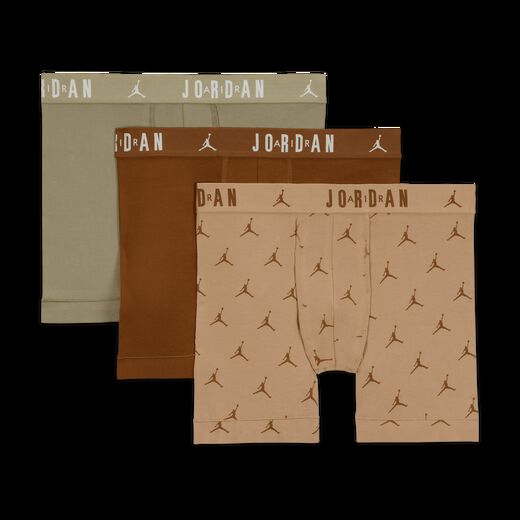 Underwear-JRDN, Jordan, Men's Flight Cotton Essentials Boxer Briefs (3-Pack)