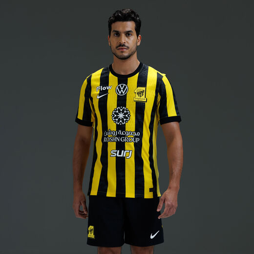 Sports Store-Nike, Al-Ittihad F.C. 2025/26 Match Home Jersey, Men's Nike Dri-FIT Football Shirt