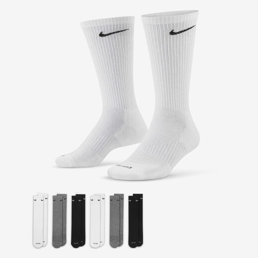 Crew-Nike, Nike Everyday Plus Cushioned, Training Crew Socks (6 Pairs)