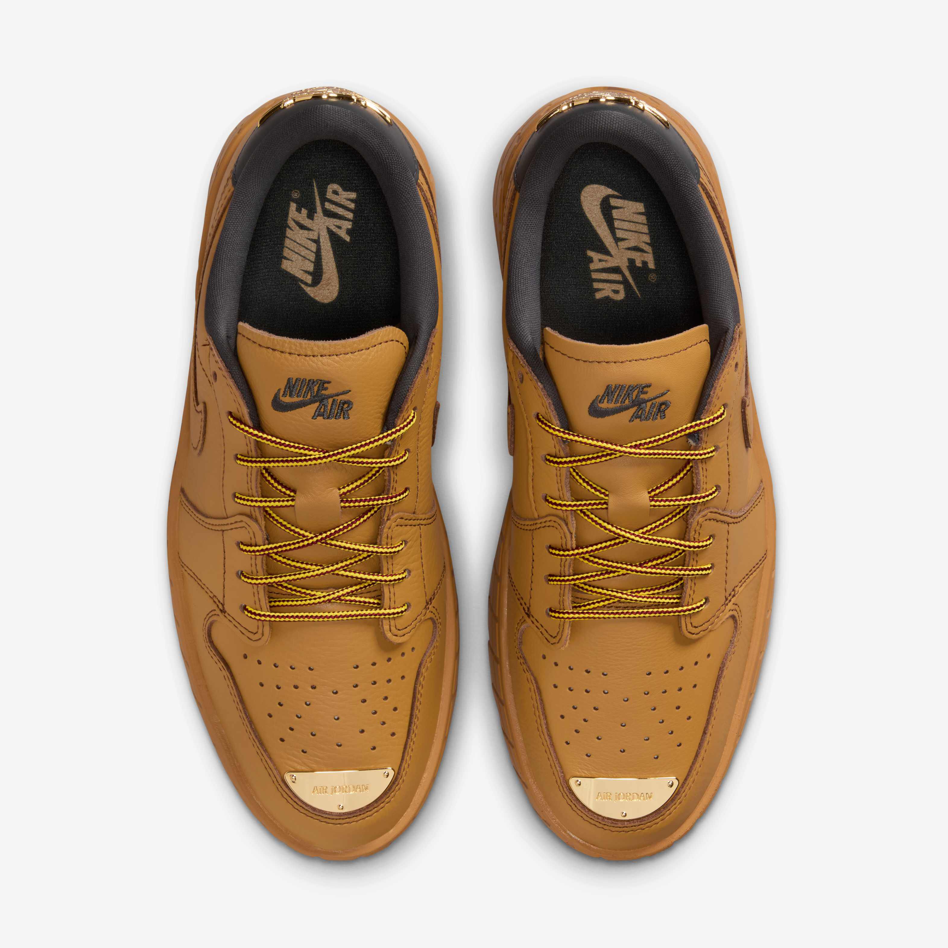 Buy Air Jordan 1 Brooklyn Low Women's Shoes - Wheat/Team Red